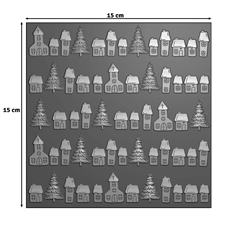Vaessen Creative 3D Embossing Folder - Christmas Village