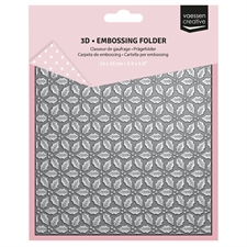 Vaessen Creative 3D Embossing Folder - Holly Leaves
