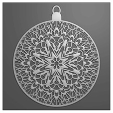 Vaessen Creative 3D Embossing Folder - Christmas Bauble