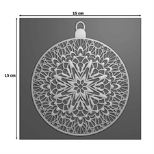 Vaessen Creative 3D Embossing Folder - Christmas Bauble