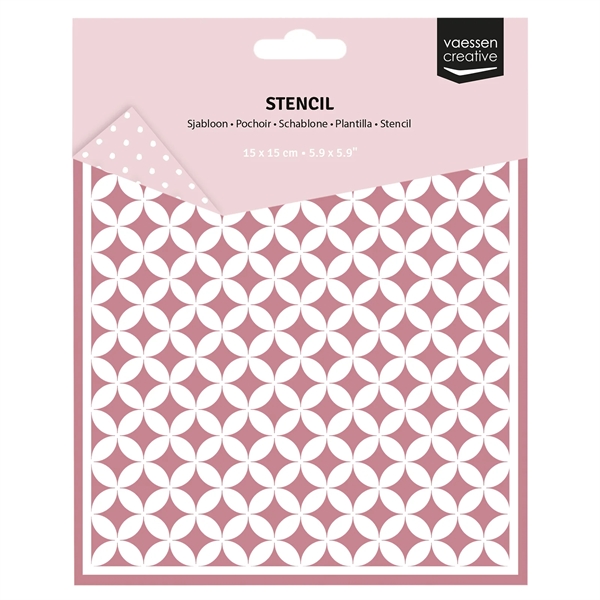 Vaessen Creative Stencil 15x15 cm - Graphic Stars
