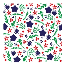 Vaessen Creative Stencil 15x15 cm - Layered Set / Flowers & Stars