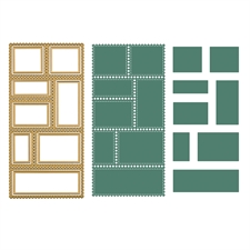 Vaessen Creative Die Set - Postage Stamps 