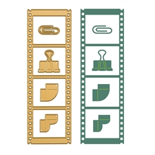 Vaessen Creative Die Set - Vintage Film Strip