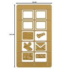 Vaessen Creative Die Set - From the Postbox / Stamps with Motifs