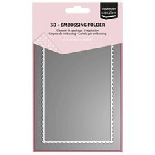Vaessen Creative 3D Embossing Folder A6 - From the Postbox / Postage Stamp