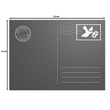 Vaessen Creative 3D Embossing Folder A6 - From the Postbox / Postcard
