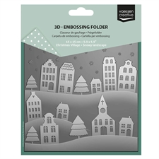 Vaessen Creative 3D Embossing Folder - Snowy Landscape
