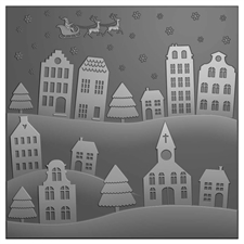 Vaessen Creative 3D Embossing Folder - Snowy Landscape
