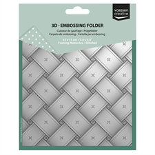 Vaessen Creative 3D Embossing Folder - Stitched