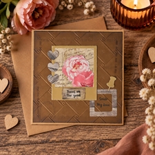 Vaessen Creative 3D Embossing Folder - Stitched