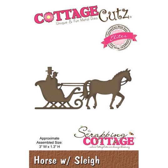 Cottage Cutz  Die - Horse w. Sleigh