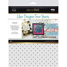 Deco Foil Clear Toner Sheets - Polka Dots