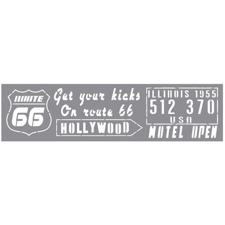 Andy Skinner Stencil 3x12" - Route 66