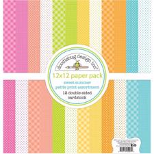 Doodlebug Design Paper PACK 12x12" - Sweet Summer PETITE (basispapir)