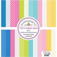 Doodlebug Design Paper PACK 12x12" - Hello PETITE (basispapir)