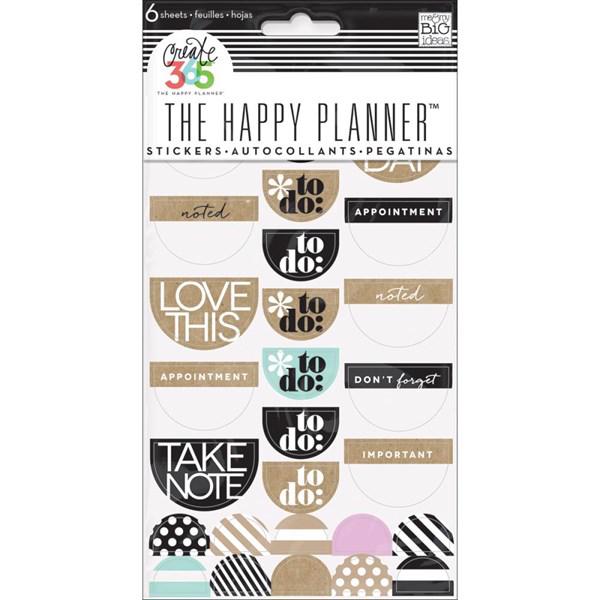 Happy Planner - Create 365 Stickers / Love This Neutral