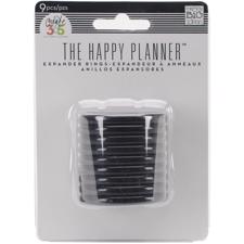 Happy Planner - Discs (ringe) BIG 1.75" Black (9 pcs)
