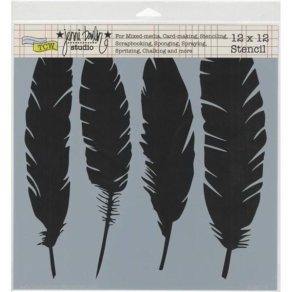Crafter\'s Workshop Template 12x12" - Four Feathers