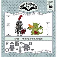Karen Burniston Die - Knight and Dragon