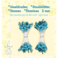 Leane Flower Foam Stamens - Light Blue