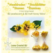 Leane Flower Foam Stamens - Honey Yellow
