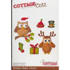 Cottage Cutz  Die - Christmas / Festive Owls