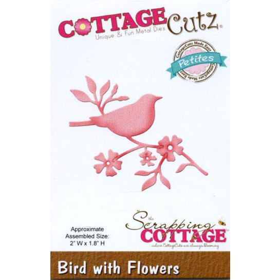 Cottage Cutz  Die - Bird with Flowers