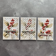 Simple and Basic Die - A6 Rectangle Diagonal Striped Panel w. Piercing