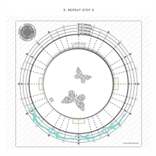 Sunbird Spark Stencils 360°™ - Stencil 8" / Abstract Butterflies