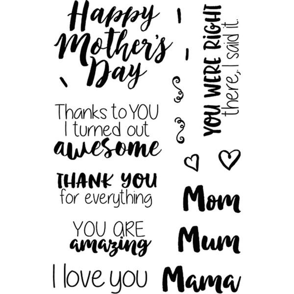 Jane\'s Doodles Clear Stamp Set - Mom\'s Day