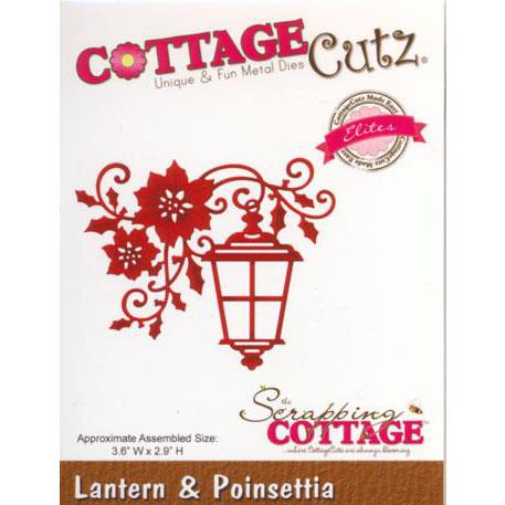 Cottage Cutz  Die - Lantern & Poinsettia