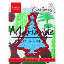 Marianne Design Creatables - Tiny's Christmas Tree With Decorations