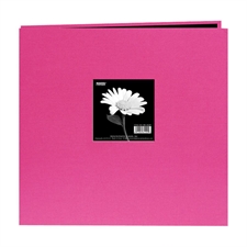 Scrapbooking Album - Postbound Cloth / Bright Pink