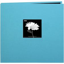 Scrapbooking Album - Postbound Cloth / Turquoise Blue
