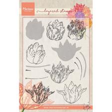 Marianne Design Clear Stamp  - Layering / Tiny's Tulip