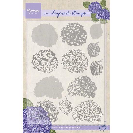Marianne Design Clear Stamp  - Layering / Tiny\'s Hydrangea