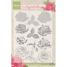 Marianne Design Clear Stamp  - Layering / Tiny's Rose