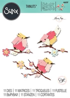 Sizzix Thinlits - Painted Birds