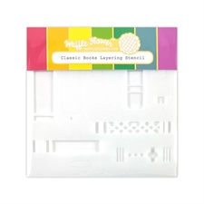 Waffle Flower Stencil - Classic Books