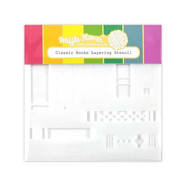 Waffle Flower Stencil - Classic Books