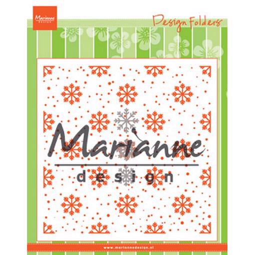 Marianne Design Embossing Folder - Snow and Ice Crystals (inkl. die)