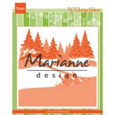 Marianne Design Embossing Folder 6x6" - Winterwood