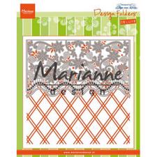 Marianne Design Embossing Folder - Anja’s Flower Border