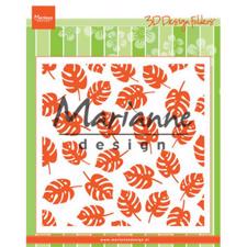 Marianne Design Embossing Folder 14x14 cm - Tropical Leaves