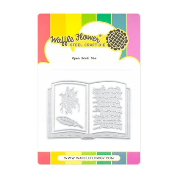Waffle Flower Die - Open Book