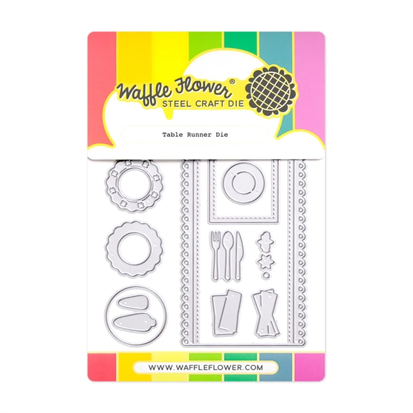 Waffle Flower Die - Table Runner (borddækning)