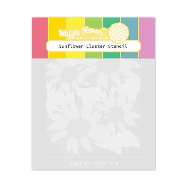 Waffle Flower Stencil Set - Sunflower Cluster