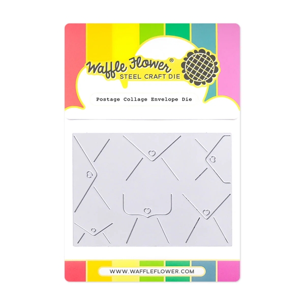 Waffle Flower Die - Postage Collage Envelope Die