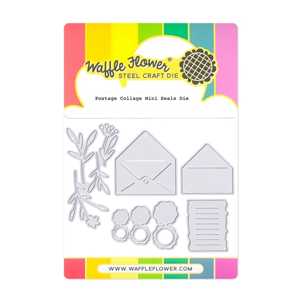 Waffle Flower Die - Postage Collage Mini Seals
